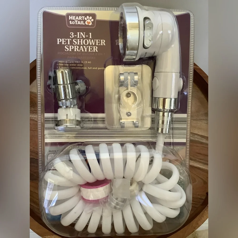 🐶THREE IN ONE PET SHOWER SPRAYER🐶Brand new, sealed! Cool them off 🥵🥵🥵☀️☀️